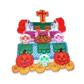 Figura Foami Ofrenda Calabaza Dia de Muertos