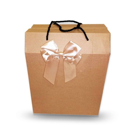 Caja Cartón Rectangular con Moño