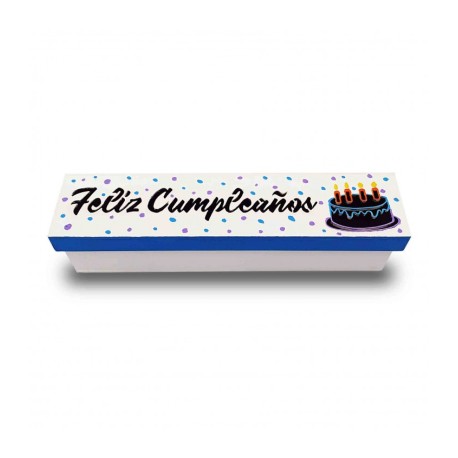 Caja Madera Chocolatera Feliz Cumpleaños