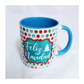 Taza Colores Feliz Navidad
